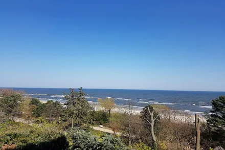 Blick vom Haus zur Ostsee