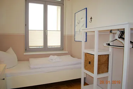 Blick in den 2. Schlafraum mit zwei Einzelbetten