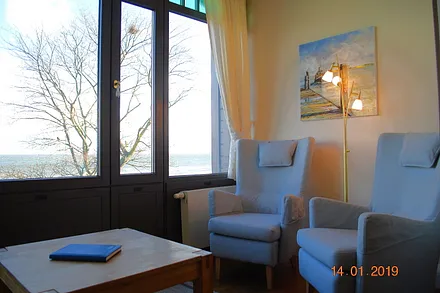Blick in der Veranda, herrlicher Ostseeblick