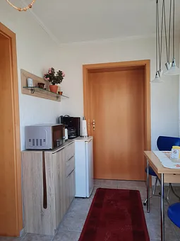 Loggia in der die Möglichkeit besteht zu frühstücken