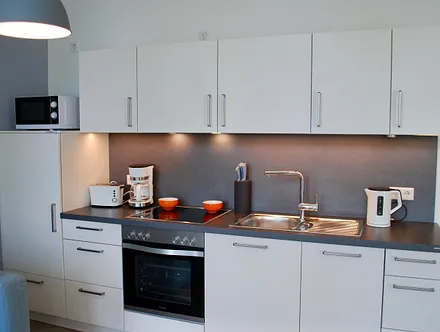 Blick auf die Küchenzeile