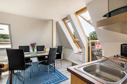 Blick zum Eßbereich.