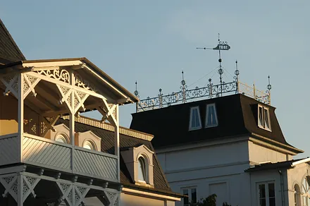 Die berühmte Bäderarchitektur in Binz.