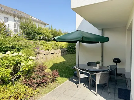 Villa Antje - wohnungseigene Terrasse mit genügend Platz