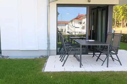 bestuhlte Terrasse