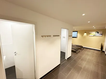 Raumaufteilung in der Sauna