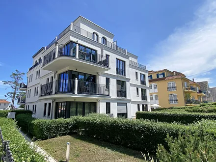 Blick auf die Strandvilla Andrea