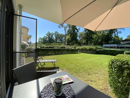 bestuhlte Terrasse