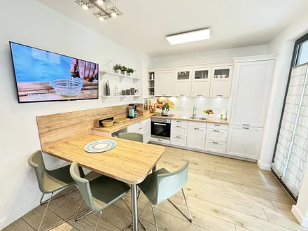 Strandvilla Andrea WE 07 - kombinierter Küchen-und Essbereich