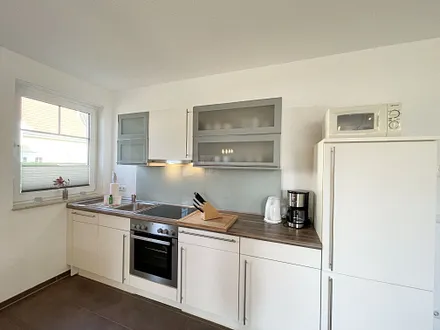 moderne Küchenzeile mit Backofen
