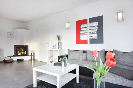 Wohnbereich mit Kamin