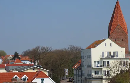 Blick auf das Kurhaus mit der Fewo