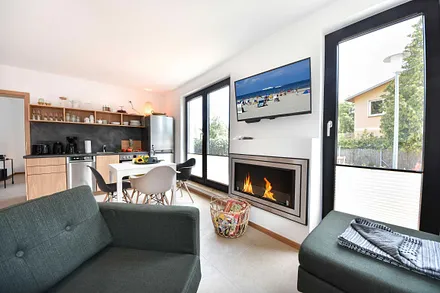 Wohnbereich mit (Ethanol)Kamin