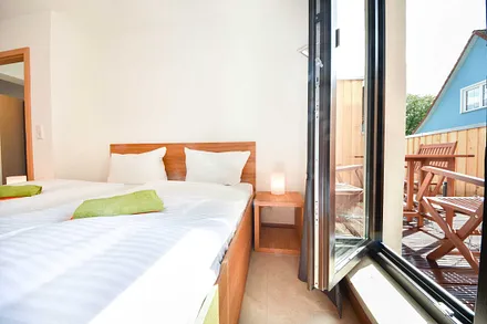 Zugang zur Terrasse vom Schlafzimmer