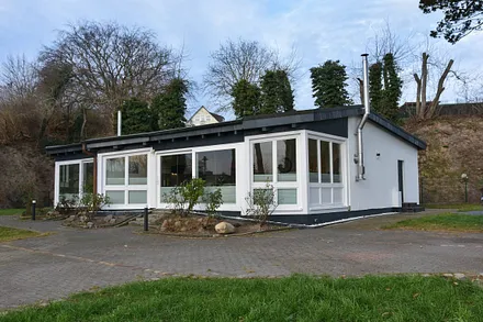 Blick auf das Ferienhaus Wiesenblick