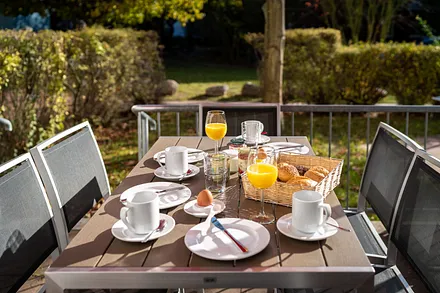 Frühstück auf der Terrasse