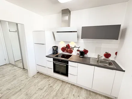 offene Küchenzeile mit allem Komfort