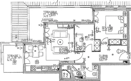 Grundriss der Wohnung
