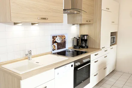 Blick auf die Küchenzeile