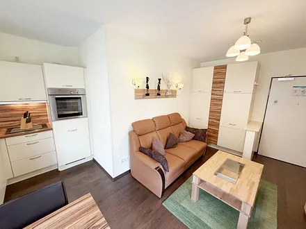 Kurparkresidenz Baabe Whg. 08 - Wohnzimmer und Essbereich