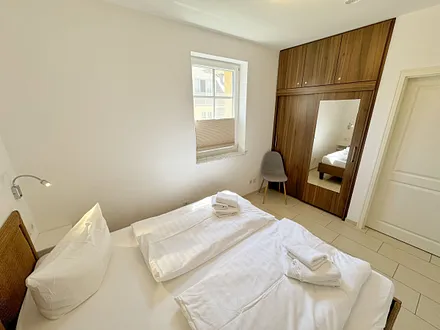 Kurparkresidenz Baabe WE 13 - Schlafzimmer mit Doppelbett
