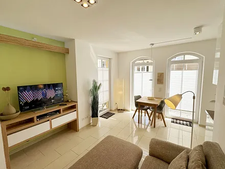 Kurparkresidenz Baabe WE 13 - gemütlicher Ess- und Wohnbereich