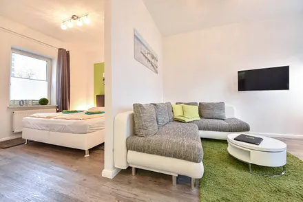 Übergang vom Wohnbereich zum Schlafzimmer 