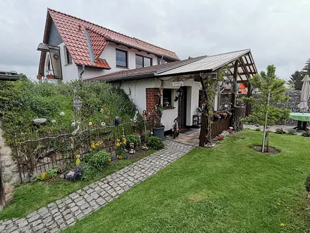 Blick auf Ferienwohnung und Ferienhaus 