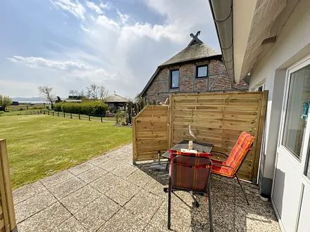 Terrasse mit Blick auf den Bodden