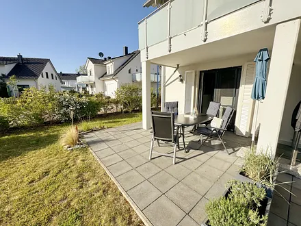 Haus Windrose - Terrasse der Wohnung 01 Seehase
