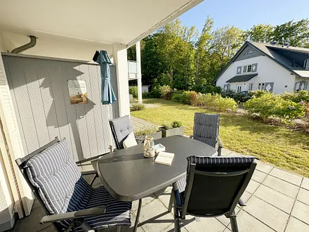 Haus Windrose - Terrasse der Wohnung 01 Seehase