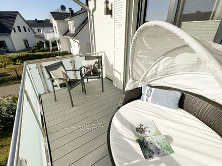 Haus Windrose - Balkon mit einer Outdoor-Sonneninsel
