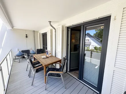 Balkon von der Ferienwohnung Sturmböe