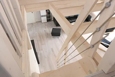 Treppe zum Obergschoss