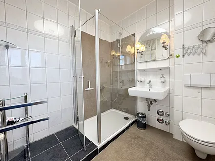 Tageslichtbadezimmer mit WC