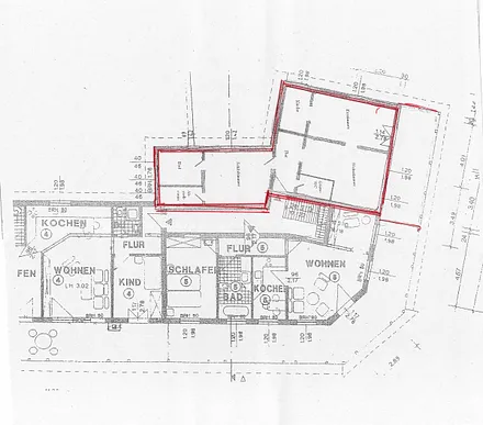 Grundriss der Ferienwohnung