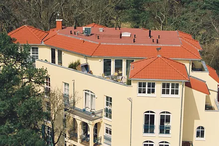 Grüne Düne von oben