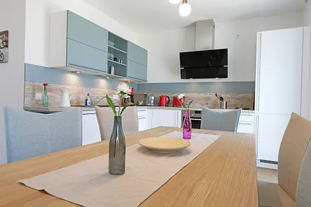 kombinierter Wohn-/Koch und Essbereich