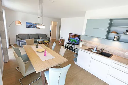 kombinierter Wohn-/Koch und Essbereich