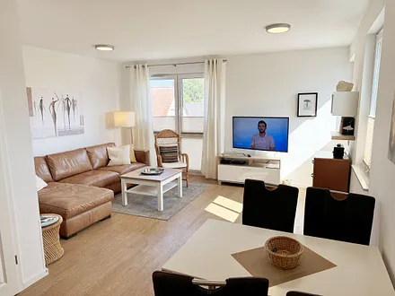 der Wohnbereich der Ferienwohnung 04 in der Villa Anni