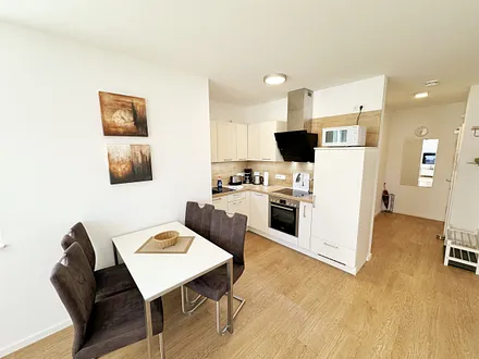 Blick auf den Kochbereich