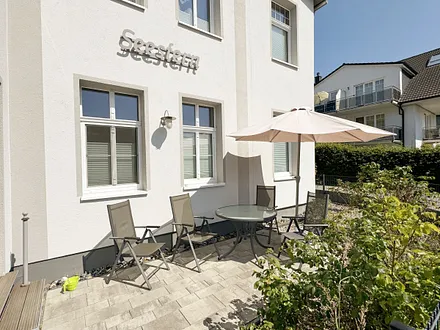 Haus Seestern Whg 2 Rosengarten - wohnungseigene Terrasse