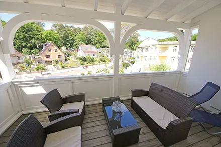 Balkon mit gemütlicher Bestuhlung