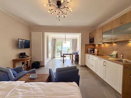 kombinierter Wohn-und Schlafbereich