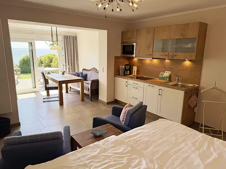 Meerblick vom Doppelbett