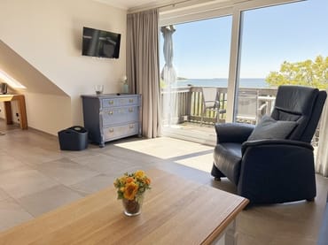 Wohnzimmer mit Meerblick