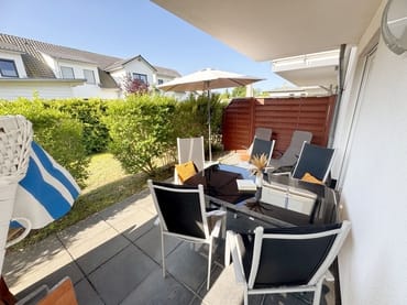 bestuhlte Terrasse
