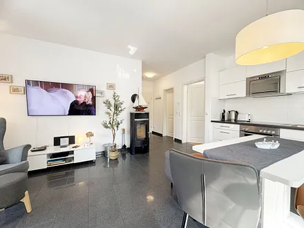 Wohnbereich mit Flachbild-TV