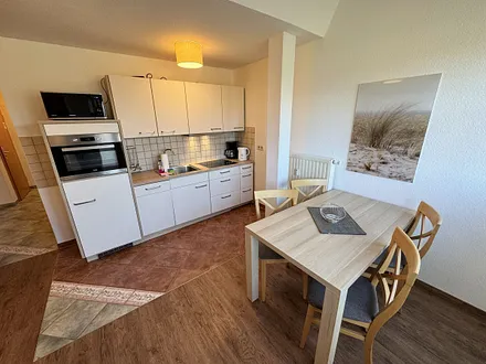 Blick auf den Ess-/Kochbereich