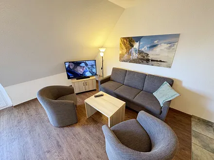 gemütlicher Wohnbereich mit Couch